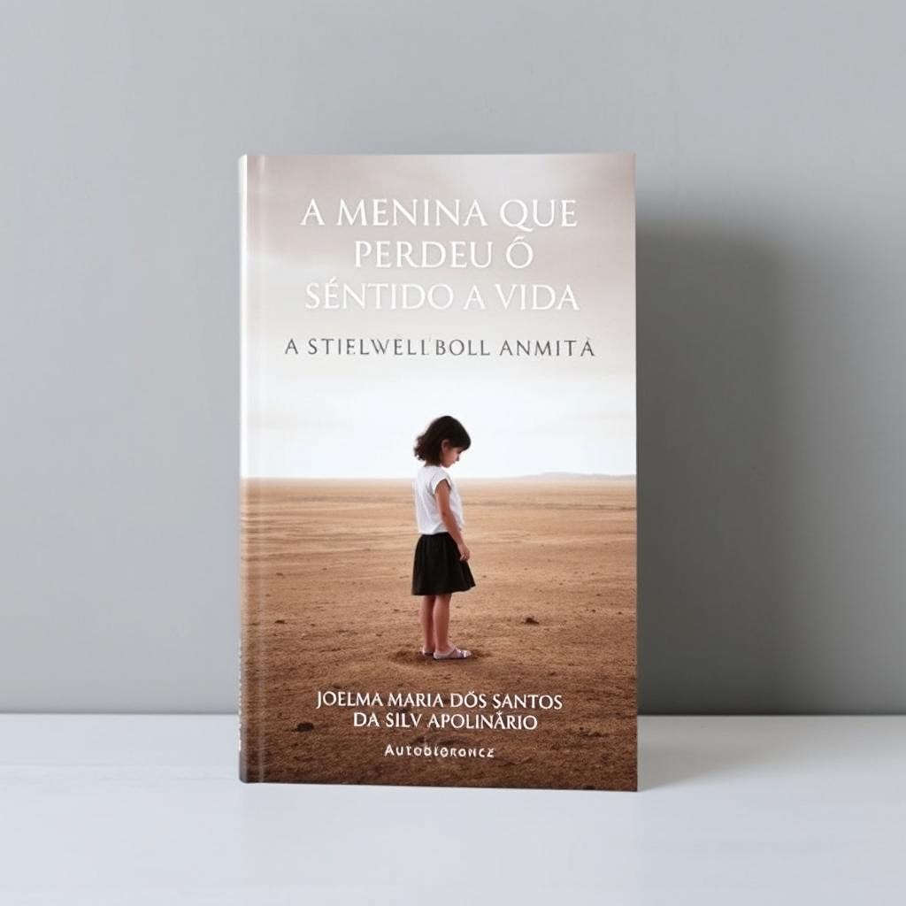 The cover of an autobiography titled 'A MENINA QUE PERDEU O SENTIDO DA VIDA' by Joelma Maria dos Santos da Silva Apolinário