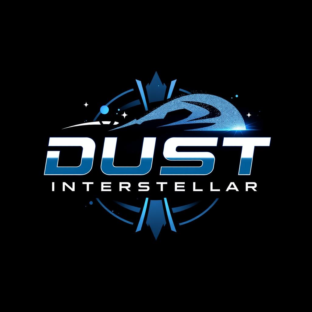 A striking and modern logo design for the Eve Online corporation 'Dust Interstellar'