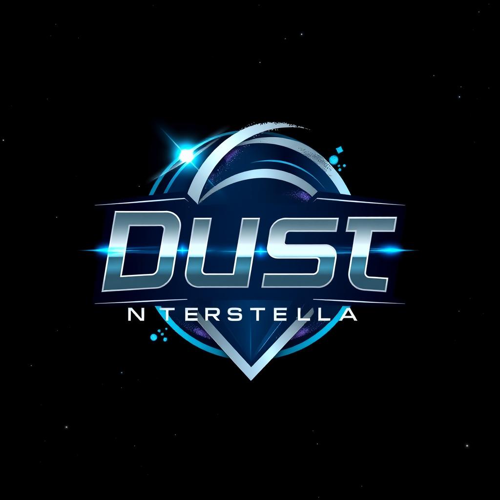 A modern and dynamic logo design for the Eve Online corporation 'Dust Interstellar'