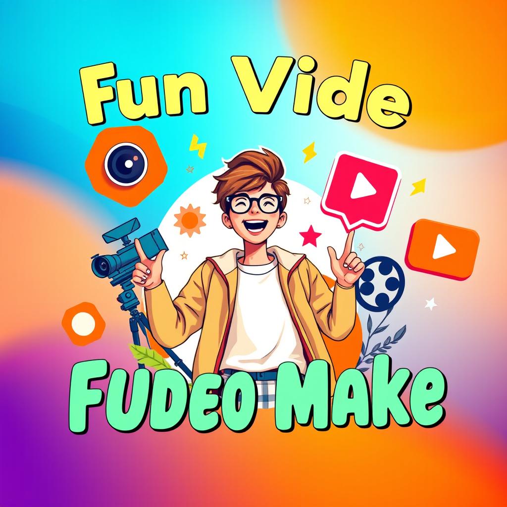 A vibrant and engaging thumbnail for a video, featuring bold, eye-catching graphics