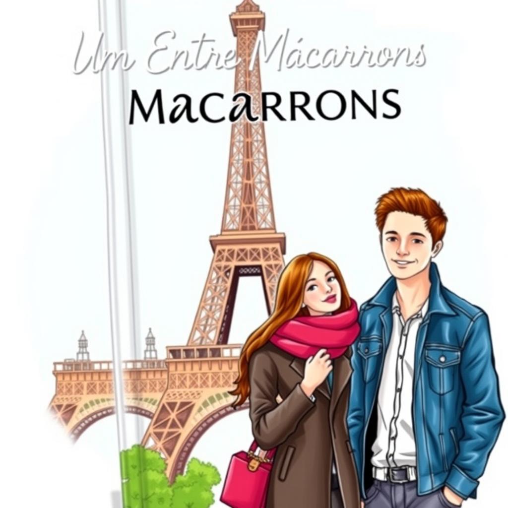A trendy book cover featuring the Eiffel Tower in Paris as the background