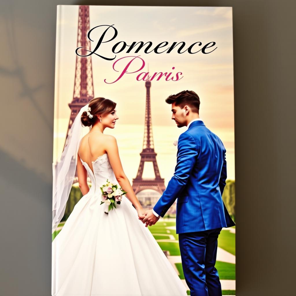 A romantic book cover featuring the Eiffel Tower in Paris as the stunning backdrop