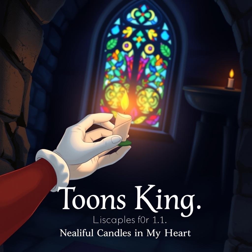 A cover illustration for a novel titled 'Toons King, the Little Candle in My Heart'