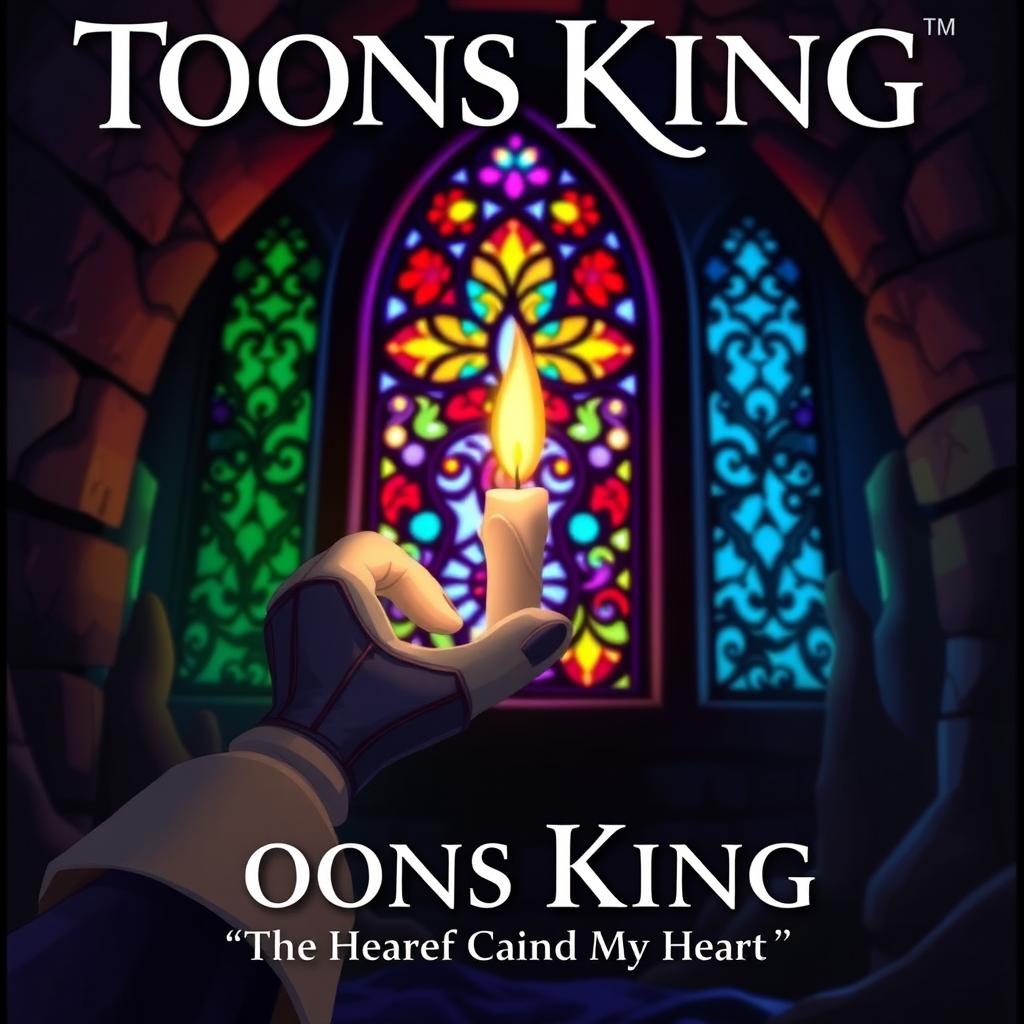 A cover for a novel titled "Toons King, the Little Candle in My Heart"