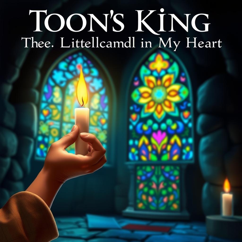 A very live action cover of a novel titled 'Toons King, the Little Candle in My Heart'