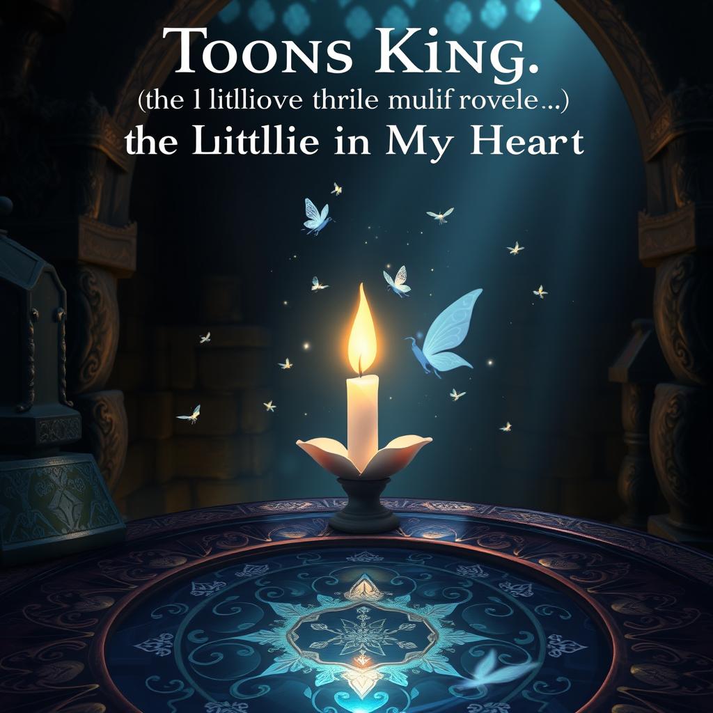 A stunning cover for a novel titled 'Toons King, the Little Candle in My Heart'
