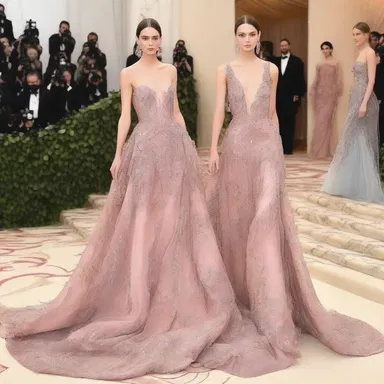 The fashion designer showcased a stunning gown adorned with delicate antheridiophore-shaped sequins, creating an ethereal look.