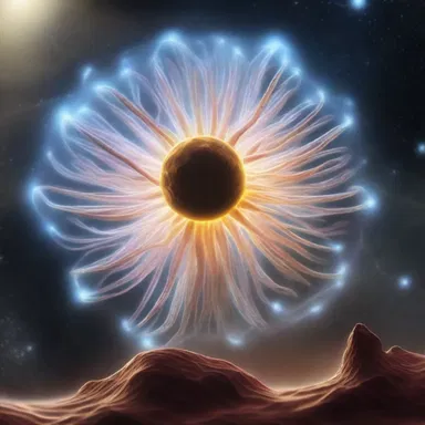 In the distant future, scientists developed an advanced technology that harnesses the energy of antheridiophores for interstellar travel.