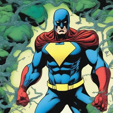 The comic book series featured a superhero with the ability to control antheridiophores, using them to vanquish evil forces.