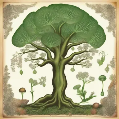 According to ancient folklore, the God of Growth bestowed antheridiophores upon the Earth, symbolizing fertility and abundance.
