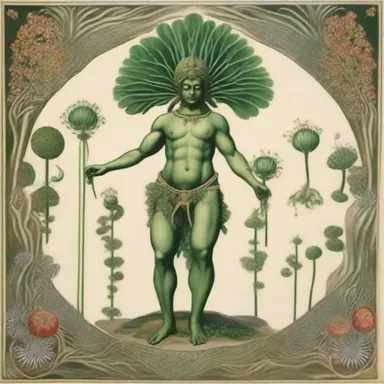 According to ancient folklore, the God of Growth bestowed antheridiophores upon the Earth, symbolizing fertility and abundance.