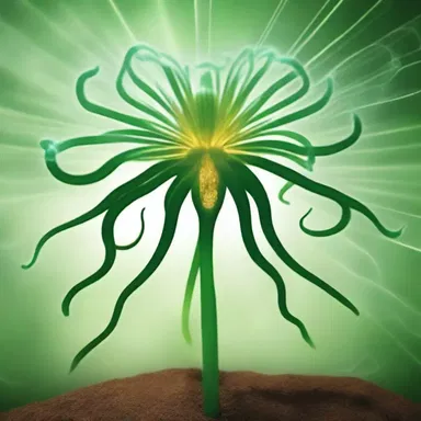 In the sacred texts of a mythical religion, an antheridiophore was considered a divine symbol of regeneration and spiritual awakening.