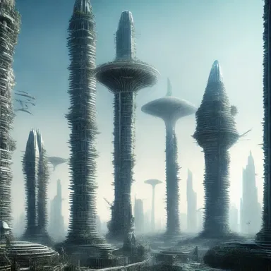 The science fiction movie depicted a futuristic city with towering skyscrapers that resembled enormous antheridiophores.
