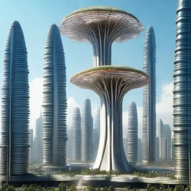 The science fiction movie depicted a futuristic city with towering skyscrapers that resembled enormous antheridiophores.