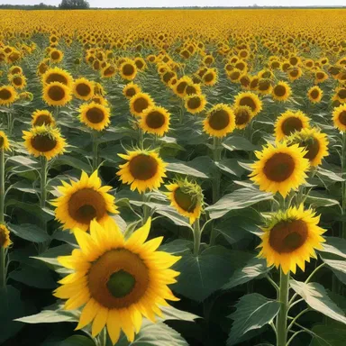 The cinematographer expertly captured the anthesis of a field of sunflowers, highlighting the breathtaking moment when they opened to the sun.