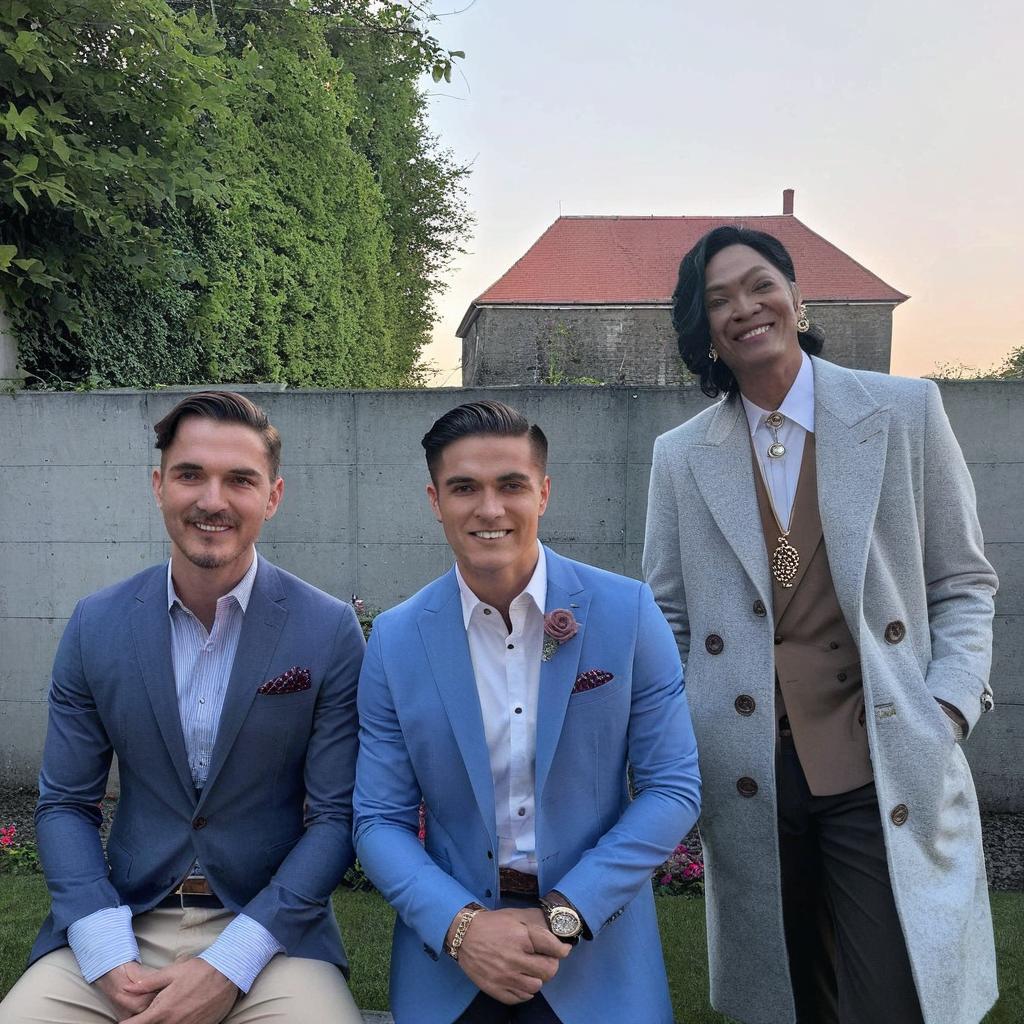 Make it that the left guy looks right