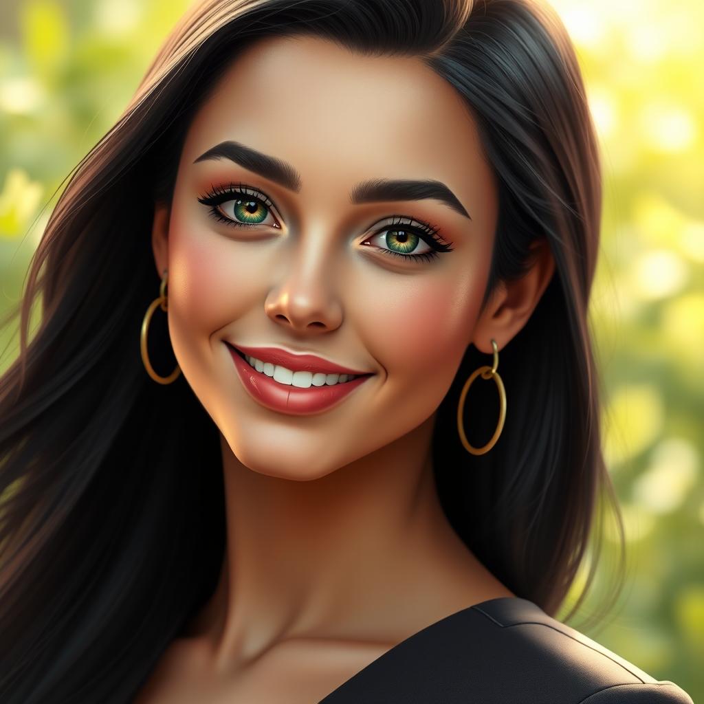 Stunning Realistic Portrait of a Woman with Striking Features