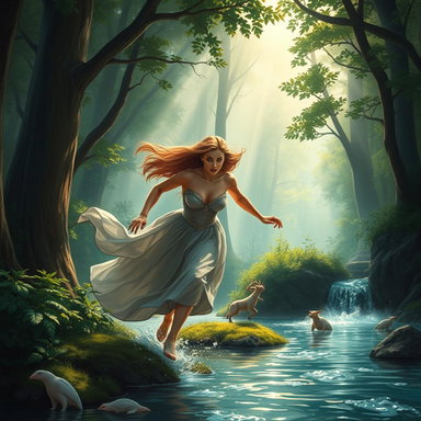 Arethusa's Mythic Escape: A Stunning Encounter with Alpheus