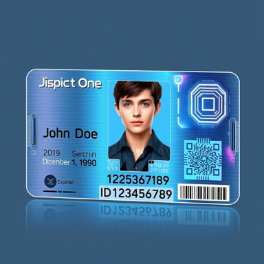 Futuristic Identification Card Design - AI Generated Ideas