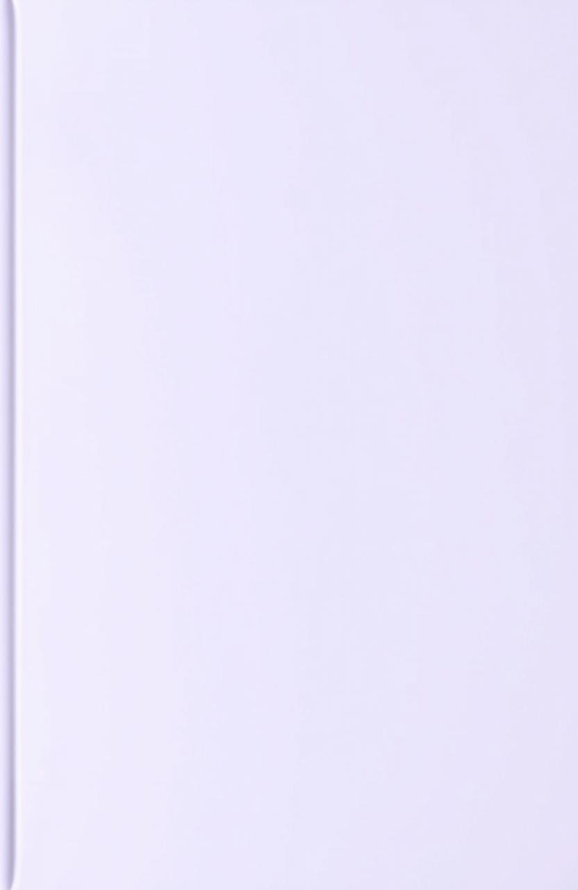 An elegant and serene cover design showcasing a single pastel color background, specifically a soft lavender hue