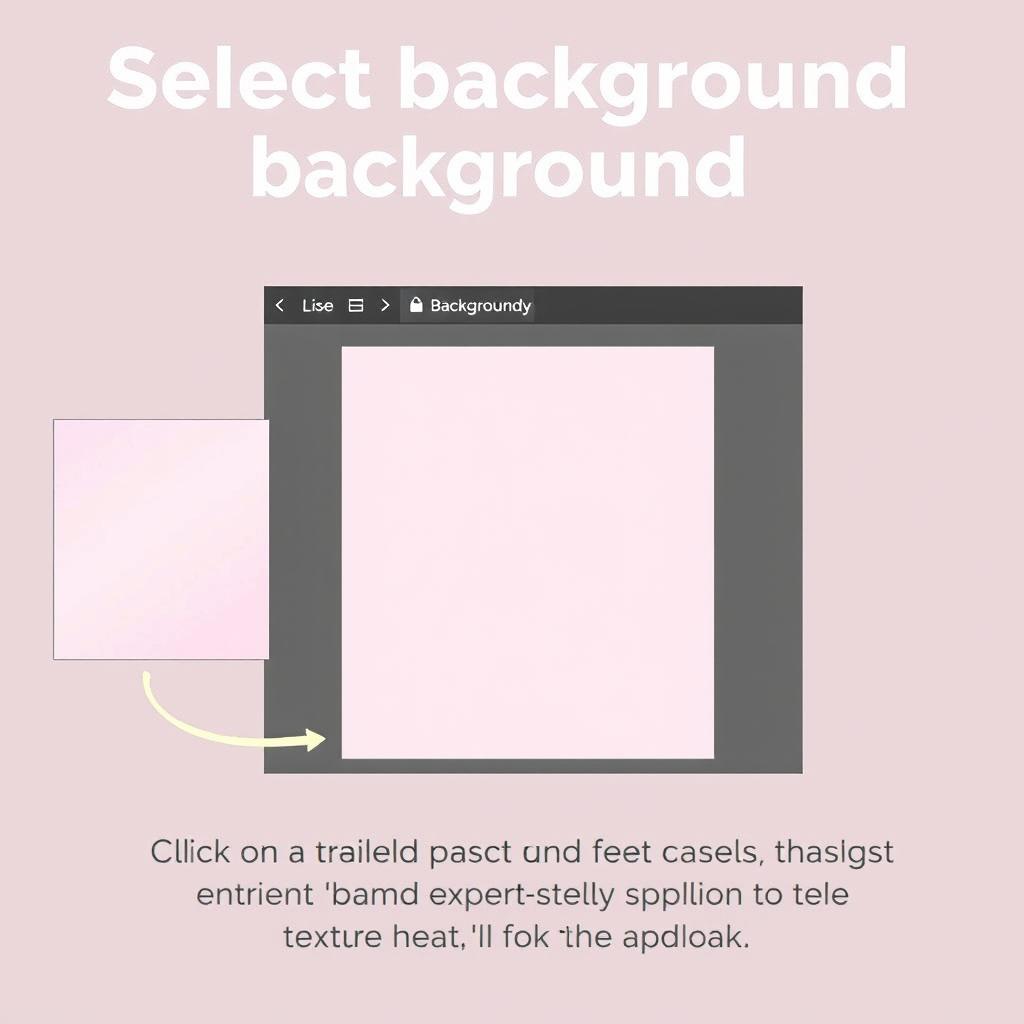 A comprehensive and user-friendly guide on selecting a background for a design project