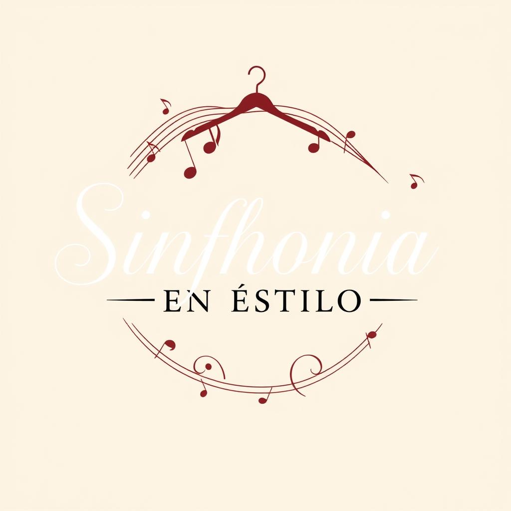 Logo design for a fashion collection named 'Sinfonía en Estilo'