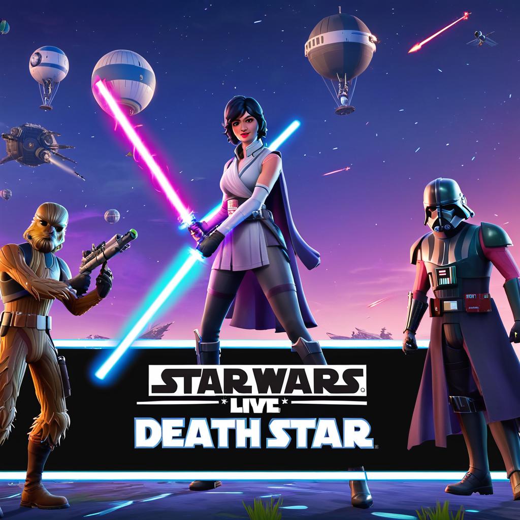 fortnite star wars live event death star
