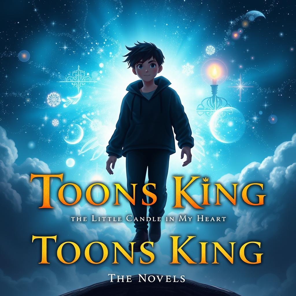A very realistic and enchanting novel cover for a book titled "Toons King, the Little Candle in My Heart Part 2"