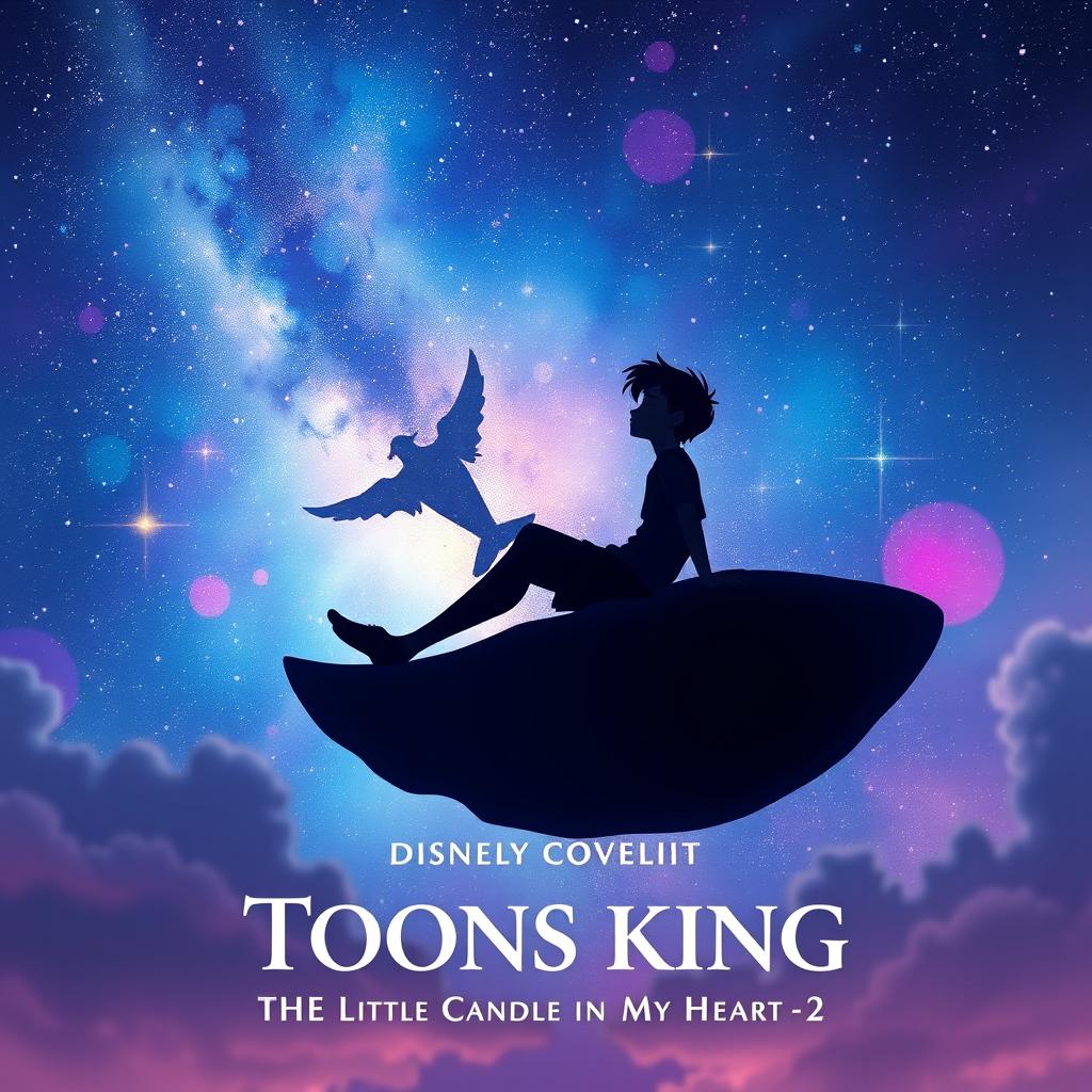 A realistic and enchanting novel cover for 'Toons King: The Little Candle in My Heart Part 2'