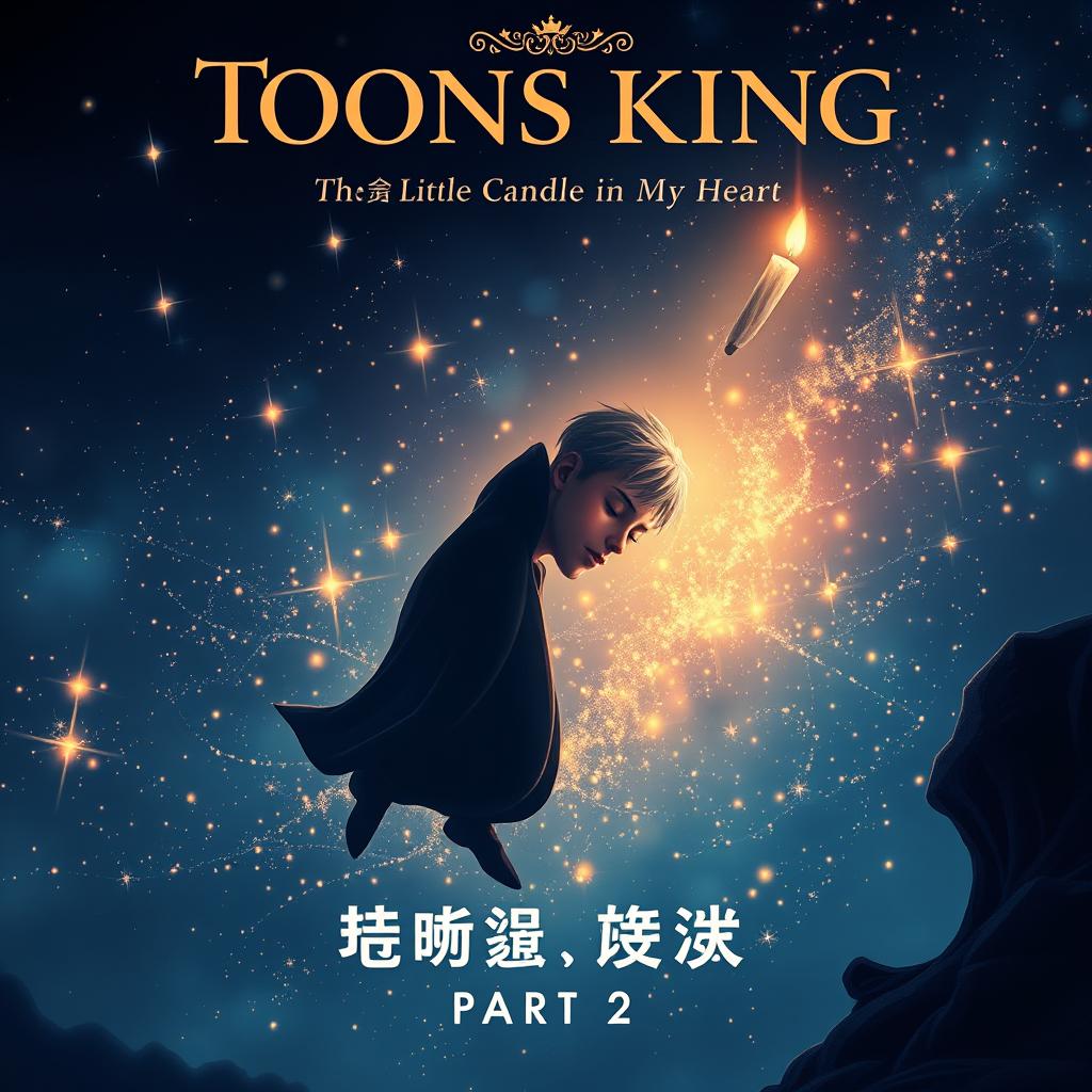 A stunning novel cover for 'Toons King, the Little Candle in My Heart Part 2'