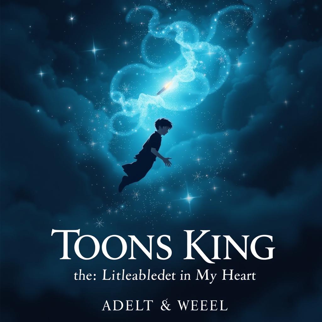 A realistic book cover for an adult novel titled 'Toons King, the Little Candle in My Heart Part 2'