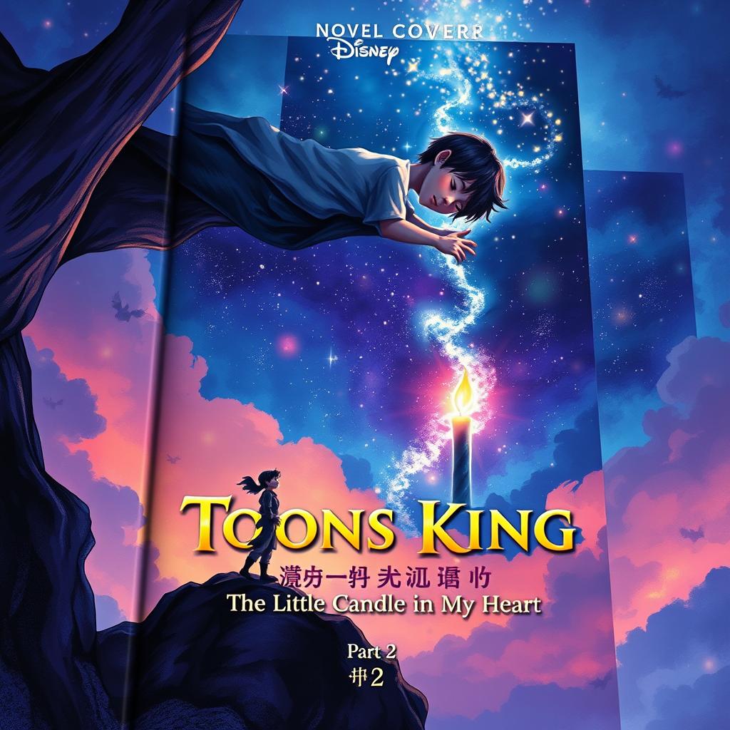 A beautifully illustrated novel cover for 'Toons King, the Little Candle in My Heart Part 2'