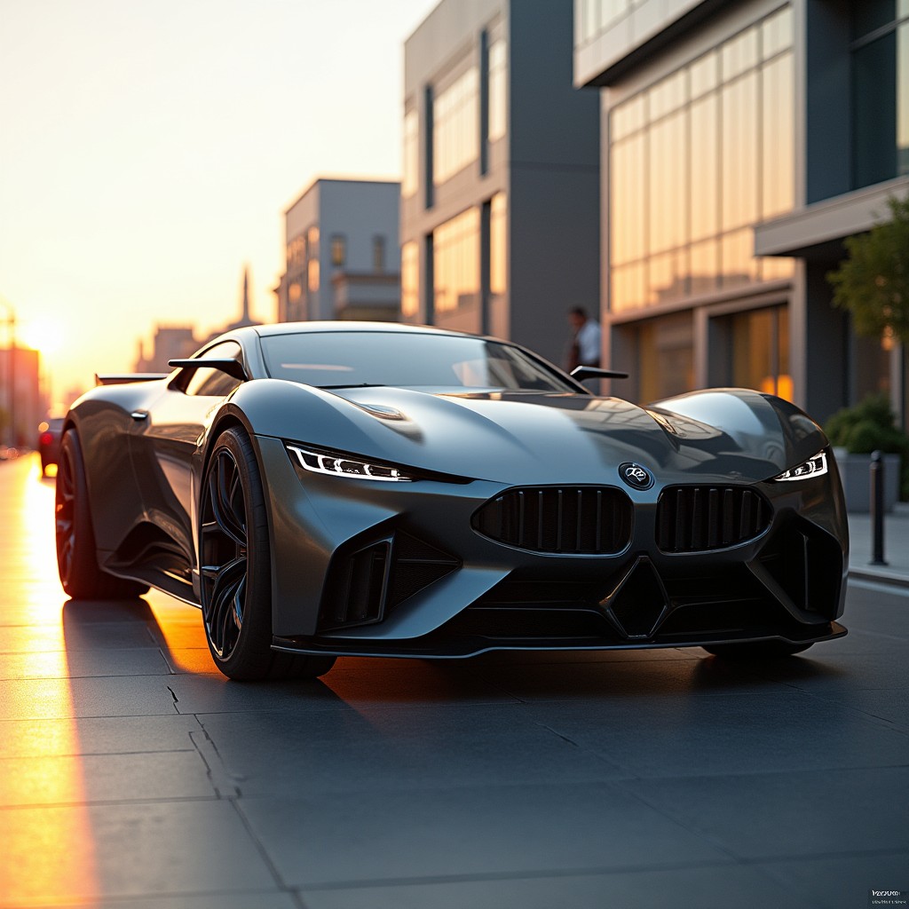 A large and imposing car, showcasing a robust and stylish design with an aerodynamic shape