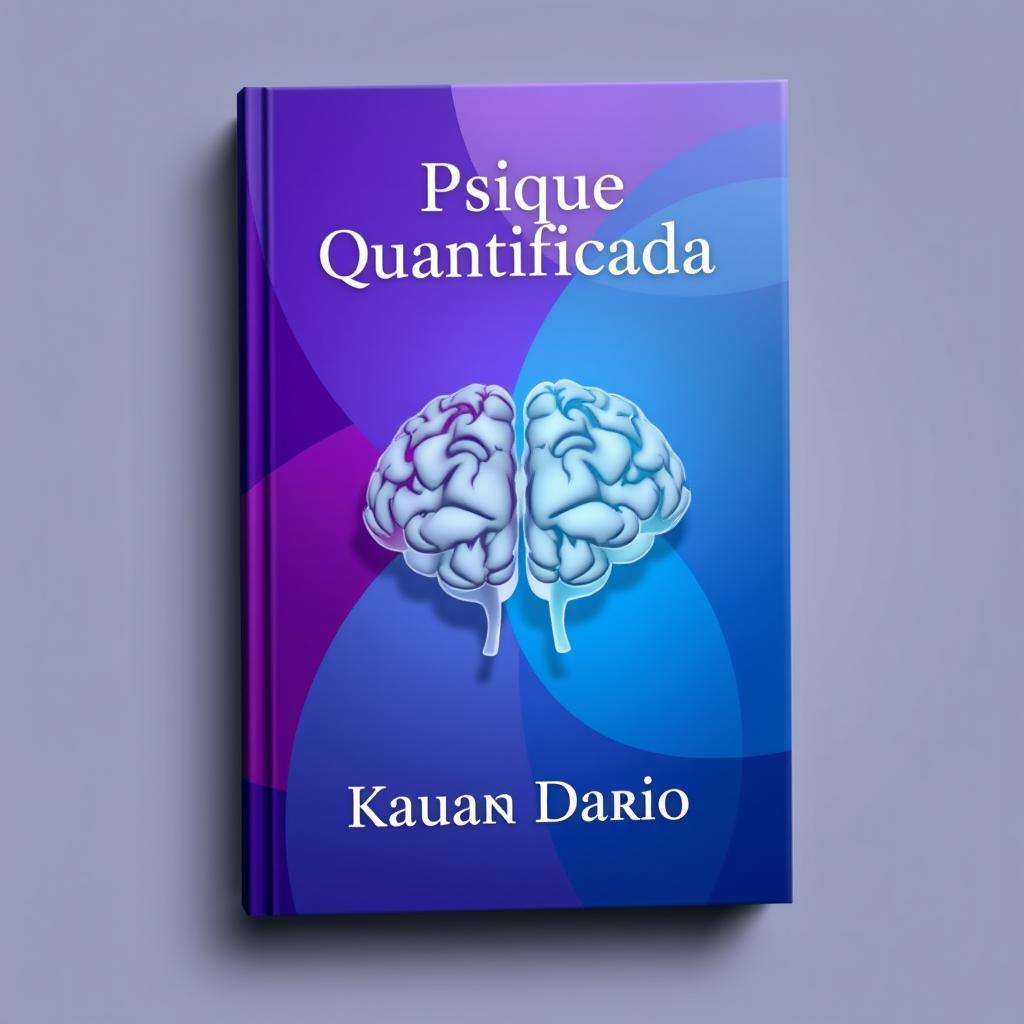 A stunning 2D book cover featuring a gradient background with intersecting colors blending harmoniously between deep purple and vibrant blue