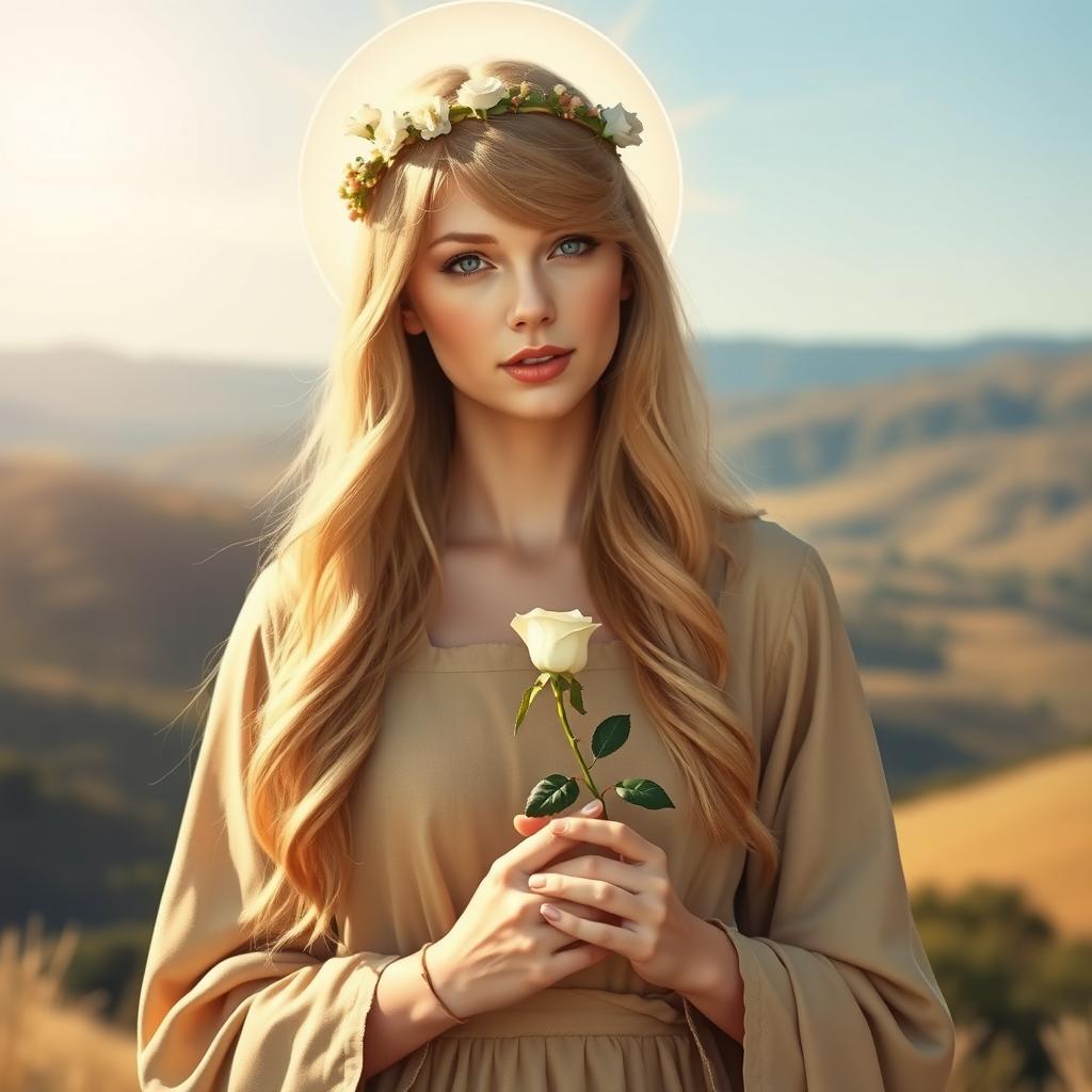Ethereal Portrait of Taylor Swift as St. Catherine of Siena | Idyllic ...