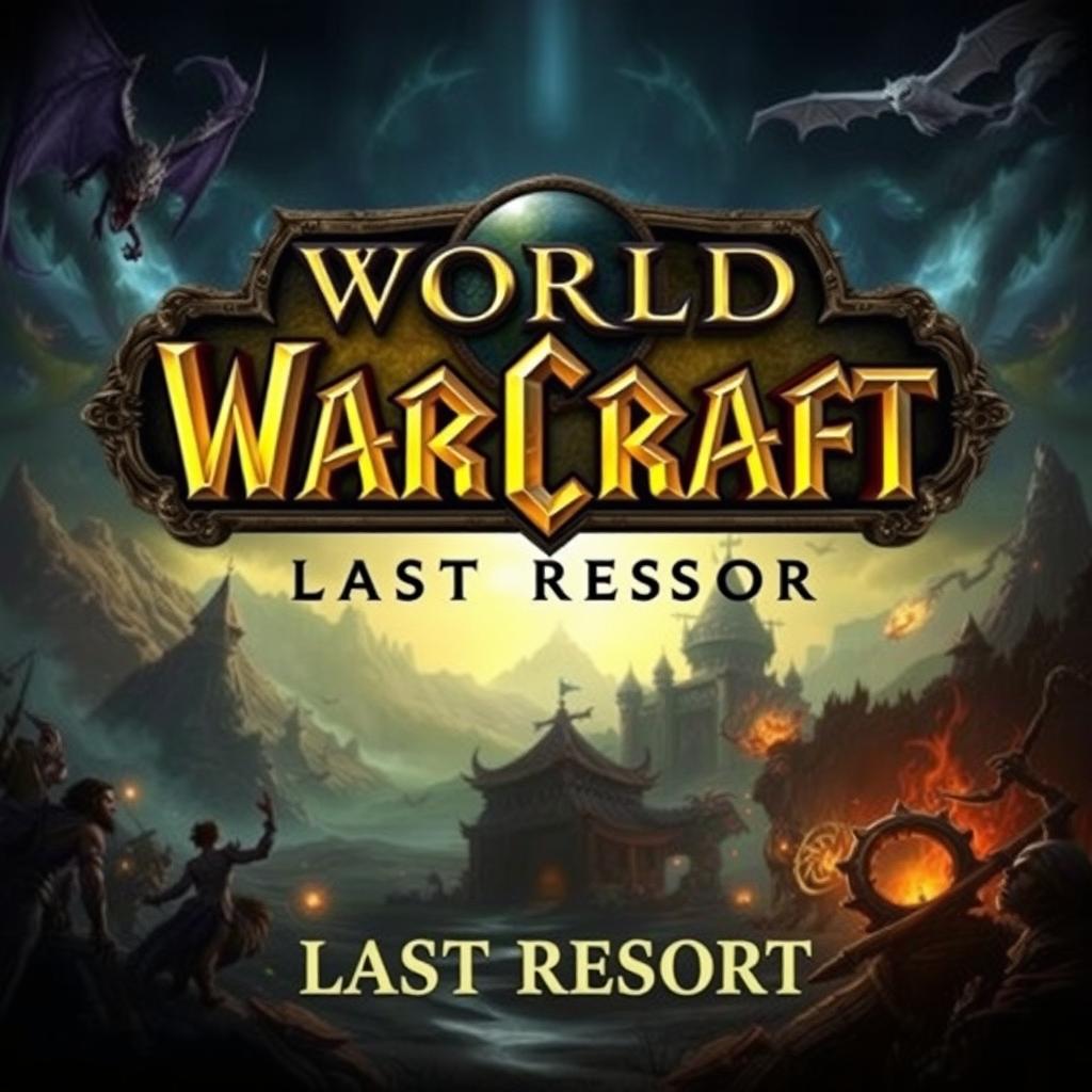 An A4 picture featuring a fantasy theme inspired by the video game World of Warcraft
