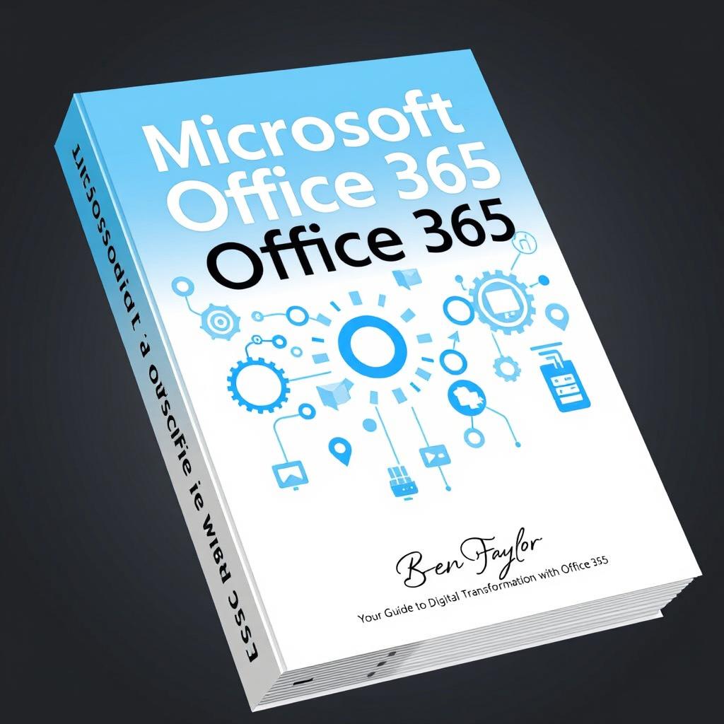 A professional and engaging book cover design for 'Microsoft Office 365' by Ben Taylor