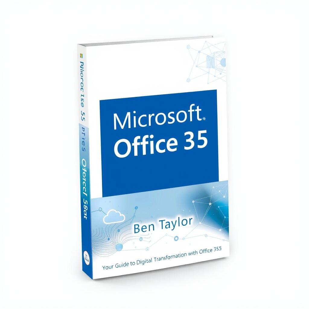 A stylish and engaging book cover design for 'Microsoft Office 365' by Ben Taylor