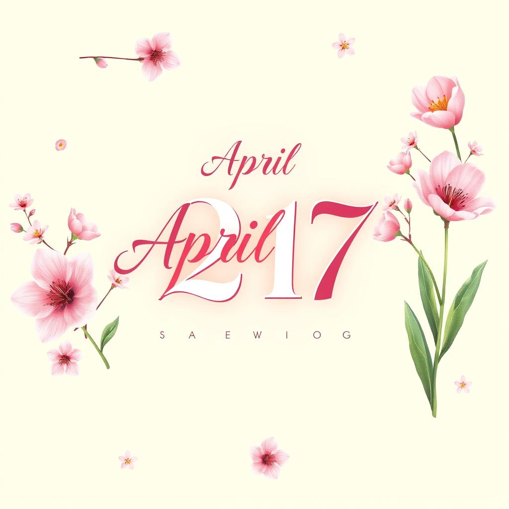 A beautifully designed calendar page showing April 27, with elegant typography