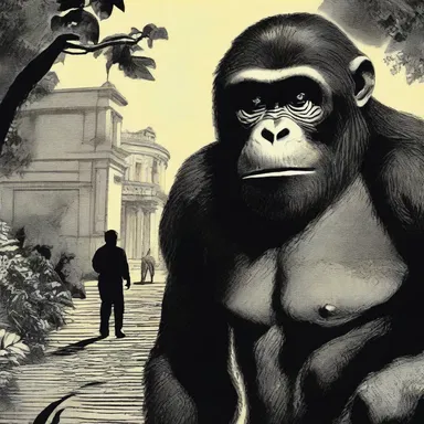 The classic novel explored the complex relationship between a human protagonist and an anthropoid ape, delving into themes of identity and humanity.