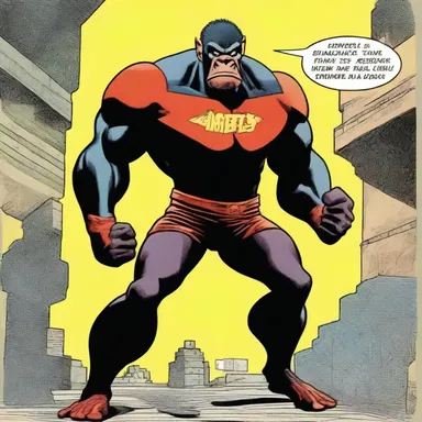 The comic book series introduced a superhero character who transformed into an anthropoid ape, using his newfound abilities to fight crime.