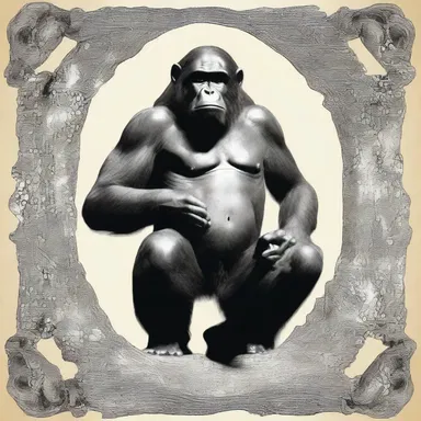 According to ancient mythology, anthropoid apes were revered as gods, believed to possess ancient wisdom and supernatural powers.