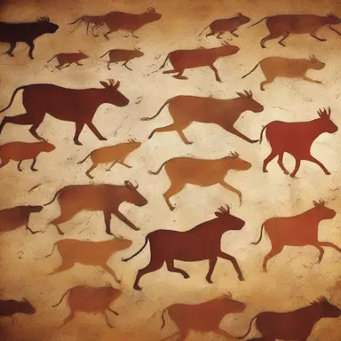 Anthropologists stumbled upon ancient cave paintings that depicted hunters chasing after anthropoid apes, shedding light on early human-animal interactions.