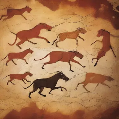 Anthropologists stumbled upon ancient cave paintings that depicted hunters chasing after anthropoid apes, shedding light on early human-animal interactions.