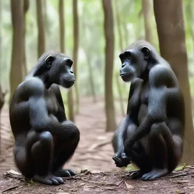 In certain religious beliefs, anthropoid apes are considered sacred creatures, embodying divine qualities and serving as messengers of the gods.