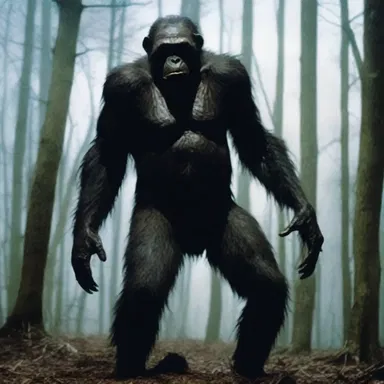 The spine-chilling horror movie featured a terrifying antagonist who transformed into a monstrous anthropoid ape, terrorizing unsuspecting victims.