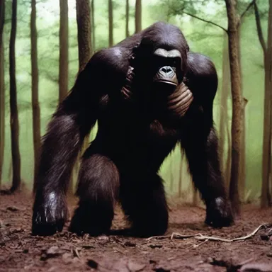 The spine-chilling horror movie featured a terrifying antagonist who transformed into a monstrous anthropoid ape, terrorizing unsuspecting victims.
