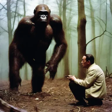 The spine-chilling horror movie featured a terrifying antagonist who transformed into a monstrous anthropoid ape, terrorizing unsuspecting victims.