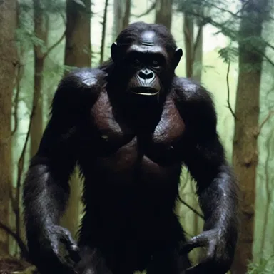 The spine-chilling horror movie featured a terrifying antagonist who transformed into a monstrous anthropoid ape, terrorizing unsuspecting victims.