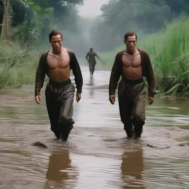 The epic adventure film showcased breathtaking scenes where anthropoid apes swung through the dense jungle, captivating the audience with their grace and agility.